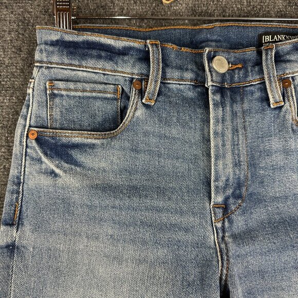 BLANKNYC Jeans Womens 26 The Madison High Rise Crop Cotton Stretch Light Wash - Picture 3 of 8